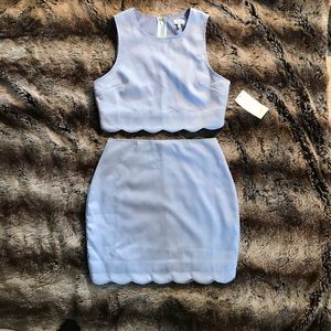Super cute periwinkle skirt set!! NWT!!!